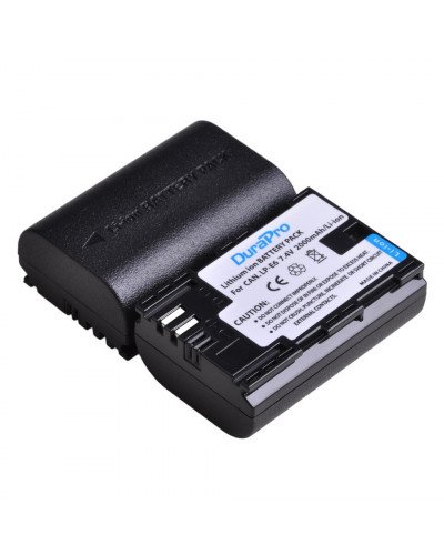 DuraPro 2 x 2000mAh LP-E6 Battery + LCD Charger For Canon 5D Mark II/III/IV, 5DS,5DS R,6D,6D Mark II,7D,7D Mark II,60D,70D,80D