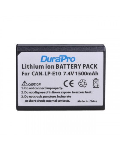 DuraPro 2pc LP-E10 LP Camera Li-ion Battery + LCD USB Charger For Canon 1100D 1200D Kiss X50 X70 Rebel T3 T5