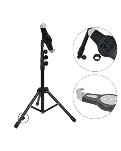 Tripod Floor Tablet Stand Height Adjustable 360 Rotating Tablets Holder for iPad Mini Air Pro