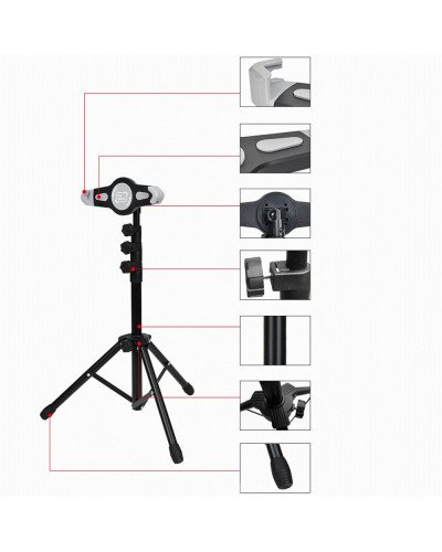 Tripod Floor Tablet Stand Height Adjustable 360 Rotating Tablets Holder for iPad Mini Air Pro