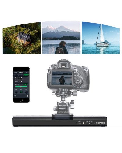 ASHANKS Camera Motorized Slider Timelapse Photograpy 30CM Silent Electronic Control Slide for Micro SLR Gopro Mibile Photo Video