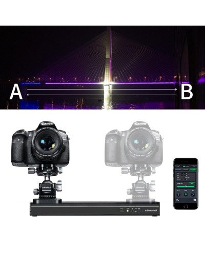 ASHANKS Camera Motorized Slider Timelapse Photograpy 30CM Silent Electronic Control Slide for Micro SLR Gopro Mibile Photo Video