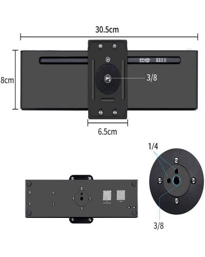 ASHANKS Camera Motorized Slider Timelapse Photograpy 30CM Silent Electronic Control Slide for Micro SLR Gopro Mibile Photo Video