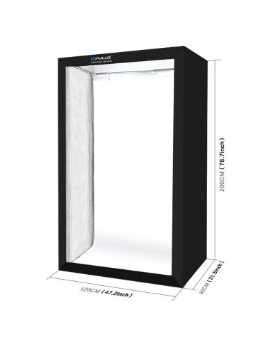 PULUZ Professional 200cm/2m Photography Photo Studio Box 6 LED Light Panels 240W 5500K 2 Meter Photo Lighting Shooting Tent Kit