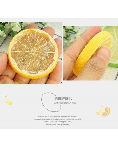 Yellow Mini Photography Props Simulation Lemon Slices for Studio Photo Desktop Shooting Decoration Accessories Yellow Mini Photography Props Simulation Lemon Slices for Studio Photo Desktop Shooting Decoration Accessories