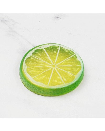 Green Mini Photography Props Simulation Lemon Slices for Studio Photo Desktop Shooting Decoration Accessories