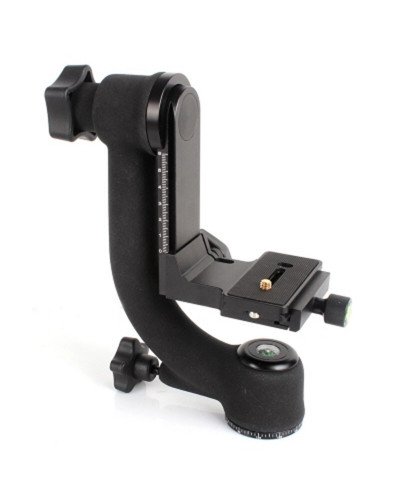 Bk-45 Panoramic 360 Degree Vertical Pro Gimbal Tripod Head 1/4 inch Screw For Dslr Camera Telephoto Lens Quick Release Plate