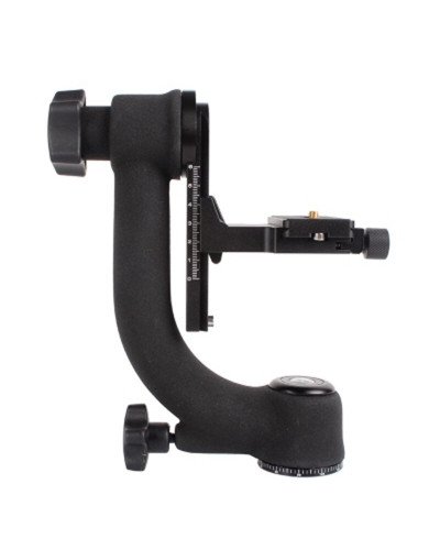 Bk-45 Panoramic 360 Degree Vertical Pro Gimbal Tripod Head 1/4 inch Screw For Dslr Camera Telephoto Lens Quick Release Plate