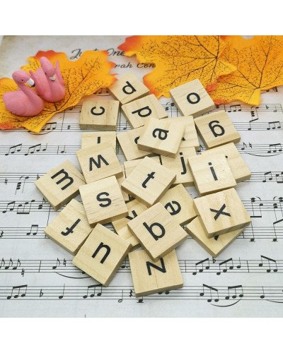 26pcs/lot Wooden English Alphabet Diy Creative Ornaments for Backdrop Photography Accessories