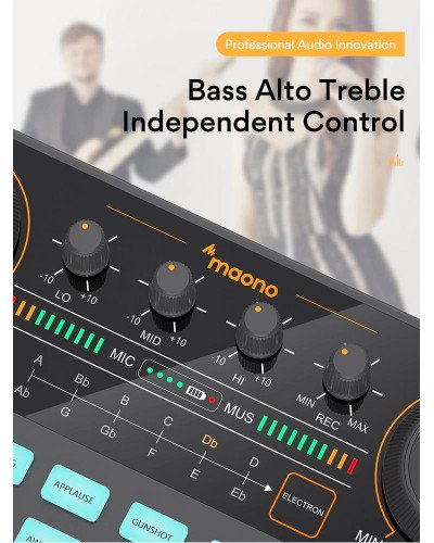 MAONO CASTER LITE AU-AM200 Microphone Mixer Digital Audio Interface Podcast Sound Card Rechargeable Podcaster for Phone Computer PC MAONO CASTER LITE AU-AM200 Microphone Mixer Digital Audio Interface Podcast Sound Card Rechargeable Podcaster for Phone Computer PC