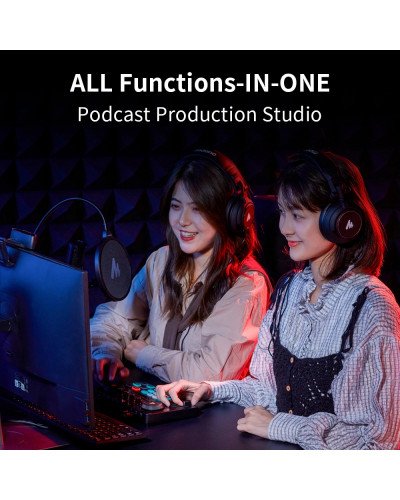 MAONO CASTER LITE AU-AM200 Microphone Mixer Digital Audio Interface Podcast Sound Card Rechargeable Podcaster for Phone Computer PC MAONO CASTER LITE AU-AM200 Microphone Mixer Digital Audio Interface Podcast Sound Card Rechargeable Podcaster for Phone Computer PC