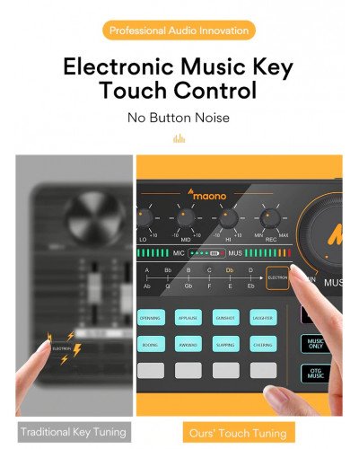 MAONO CASTER LITE AU-AM200 Microphone Mixer Digital Audio Interface Podcast Sound Card Rechargeable Podcaster for Phone Computer PC MAONO CASTER LITE AU-AM200 Microphone Mixer Digital Audio Interface Podcast Sound Card Rechargeable Podcaster for Phone Computer PC