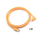 USB 3.0 to USB-C (High-Visibility Orange) for tethering a USB 3.0 camera to a computer with the smaller USB-C port 3m