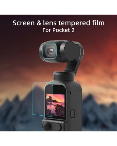 9H Tempered Glass Film For DJI Osmo Pocket 2 Gimbal Camera Lens Protective Glass Anti-scratch Screen Protector Accessories
