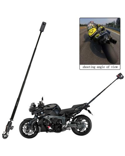 SM01-U Motorcycle Bike Camera Holder Handlebar Bracket Stand For Insta360 X3 & GoPro DJI YI Invisible Selfie Stick Accessory