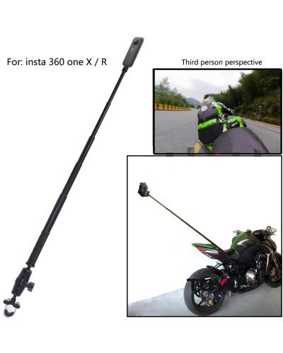 SM01-U Motorcycle Bike Camera Holder Handlebar Bracket Stand For Insta360 X3 & GoPro DJI YI Invisible Selfie Stick Accessory
