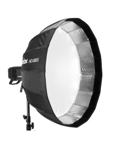 Godox AD-S65S 65cm White or Silver Deep Parabolic Softbox + Honeycomb Grid Godox Mount Softbox for AD400PRO Godox AD-S65S 65cm White or Silver Deep Parabolic Softbox + Honeycomb Grid Godox Mount Softbox for AD400PRO
