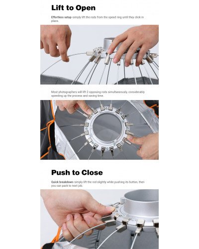 Godox QR-P70 70CM Quickly Release Parabolic Deep Softbox