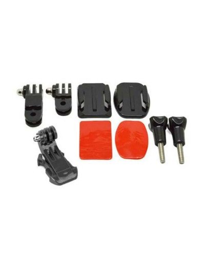 Front Side Helmet Accessories Set J-shaped Buckle Base Support Mount for GoPro