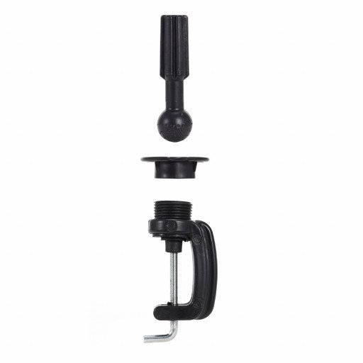 Rotatable Professional Cosmetology Mannequin Practice Training Head Holder Desk Clamp Clip Stand Black Durable Plastic Material