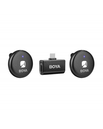 BOYA Omic-U Type-C 2.4GHz Dual-Channel Wireless Microphone System (Black)