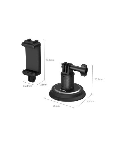 SmallRig Suction Cup Mounting Support for Action Cameras SmallRig Suction Cup Mounting Support for Action Cameras