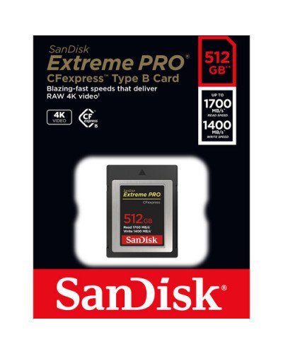 SanDisk 512GB Extreme PRO CFexpress Card Type B