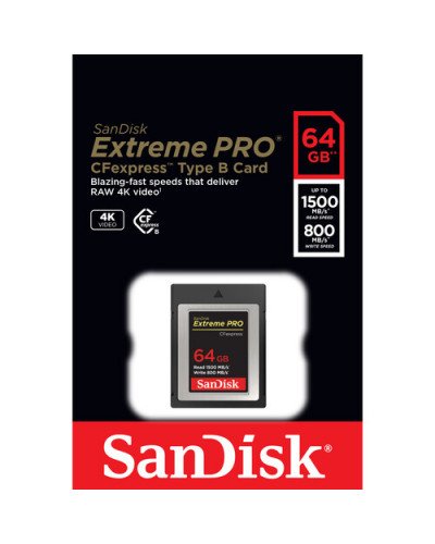 SanDisk 64GB Extreme PRO CFexpress Card Type B