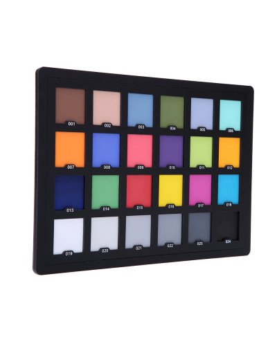 Professional 24 Color Checker Palette Board Card Test for Superior Digital Color Correction Balancing Photo Editing Photography