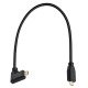 8K Ultra HD High Speed Micro HDMI to Micro HDMI-compatible Type D Male to Male Cable Left 0.3M