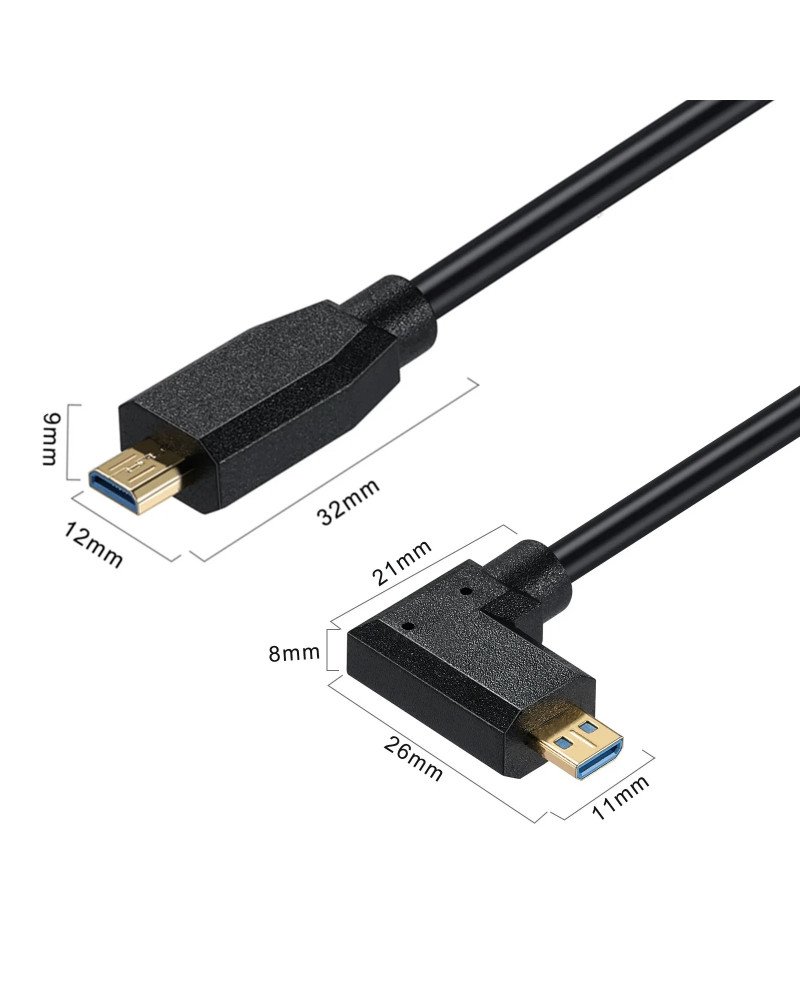 8K Ultra HD High Speed Micro HDMI to Micro HDMI-compatible Type D Male ...