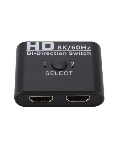 HDMI Switch Bi-Direction 2 Ports HDMI Splitter Switch for Laptop PC Xbox PS3/4 TV Box to Monitor TV Projector Adapter