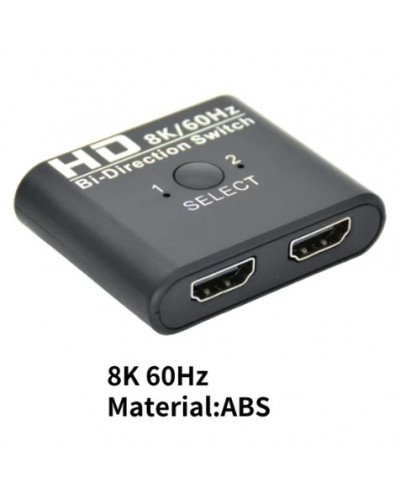 HDMI Switch Bi-Direction 2 Ports HDMI Splitter Switch for Laptop PC Xbox PS3/4 TV Box to Monitor TV Projector Adapter