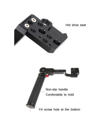 Camera Gimbal Stabilizer Handle Sling Grip Mounting Extension Arm Foldable L Bracket for DJI Ronin-S/Ronin-SC Gimbal Accessories