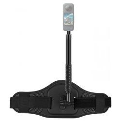 PULUZ Waist Belt Mount Strap with Selfie Stick Monopod for osmo insta360 x3 x2 x1 camera and GoPro 13/12/11/10/9