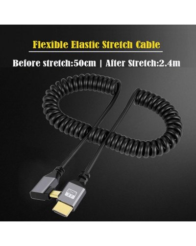 4K UHD HDMI TO MICRO HDMI RIGHT 2.4m Cable