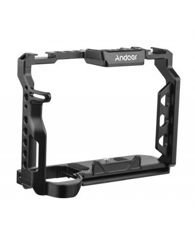 Aluminum Alloy Camera Cage with 1/4 Inch Screws Holes Cold Shoe Mounts Replacement for Sony A7 IV