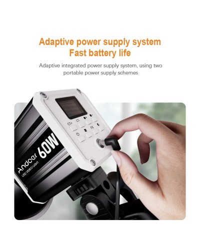Andoer LED Video Light 60W COB Photography Light Tri-Color