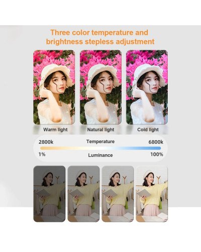 Andoer LED Video Light 60W COB Photography Light Tri-Color