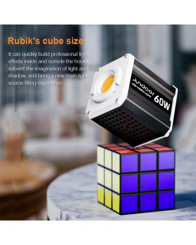 Andoer LED Video Light 60W COB Photography Light Tri-Color