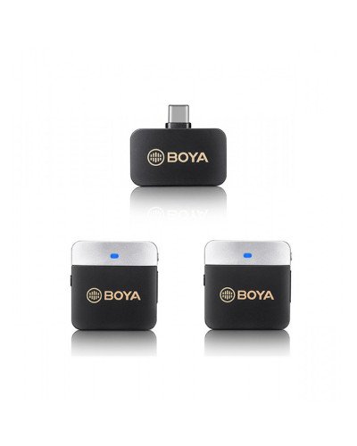 BOYA BY-M1V4 2.4GHz Dual-Channel Wireless Microphone System