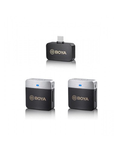 BOYA BY-M1V4 2.4GHz Dual-Channel Wireless Microphone System