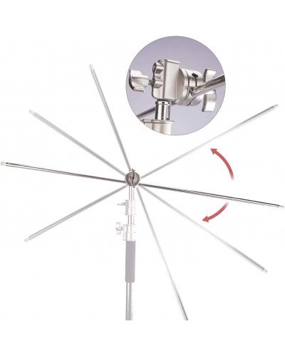 Heavy Duty Boom Arm 127cm Photo Studio C-stand Metal Extension Grip Arm Head