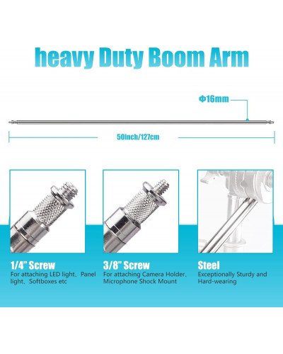 Heavy Duty Boom Arm 127cm Photo Studio C-stand Metal Extension Grip Arm Head