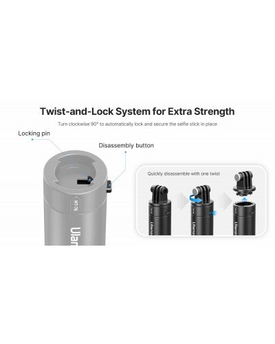 Ulanzi Go-Quick II 1.5m Magnetic Quick ReleaseExtension Selfie Stick