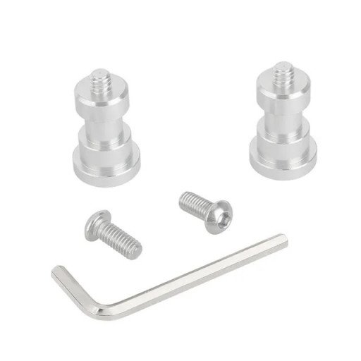 CAMVATE 1/4"-20 Male To M6 Female Thread Screw Adapter For Wall Mount Support Accessories (2 Pieces)