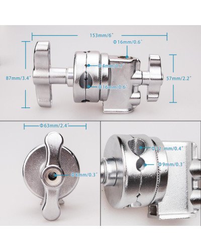 C Stand Boom Arm Clamp Grip Head Light Stand Dual Heavy Duty Reflector Universal C Stand Boom Arm Clamp Grip Head Light Stand Dual Heavy Duty Reflector Universal