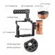 Camera Video Cage Top Handle Side Wooden Grip Dual Cold Shoe Mount 1/4"for Sony A7IV/A7III/A7II/A7R III/A7R II/A7S II