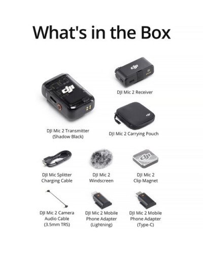 DJI Mic 2 Wireless Microphone Single Kit (1-TX+1-RX)