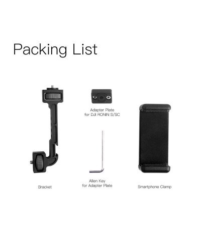 GROOT ZHIYUN WEEBILL S/LAB Crane 3 DJI RONIN S/SC Extension Rotatable Bracket for Monitor LED Video Light